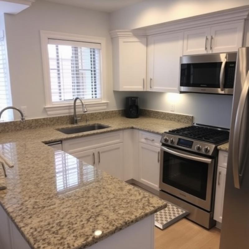 Cleaned residential kitchen